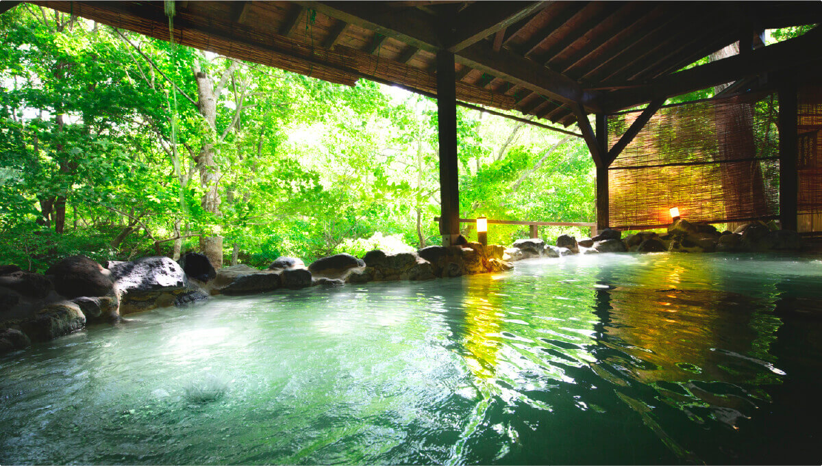 노천 온천 물총새의 탕