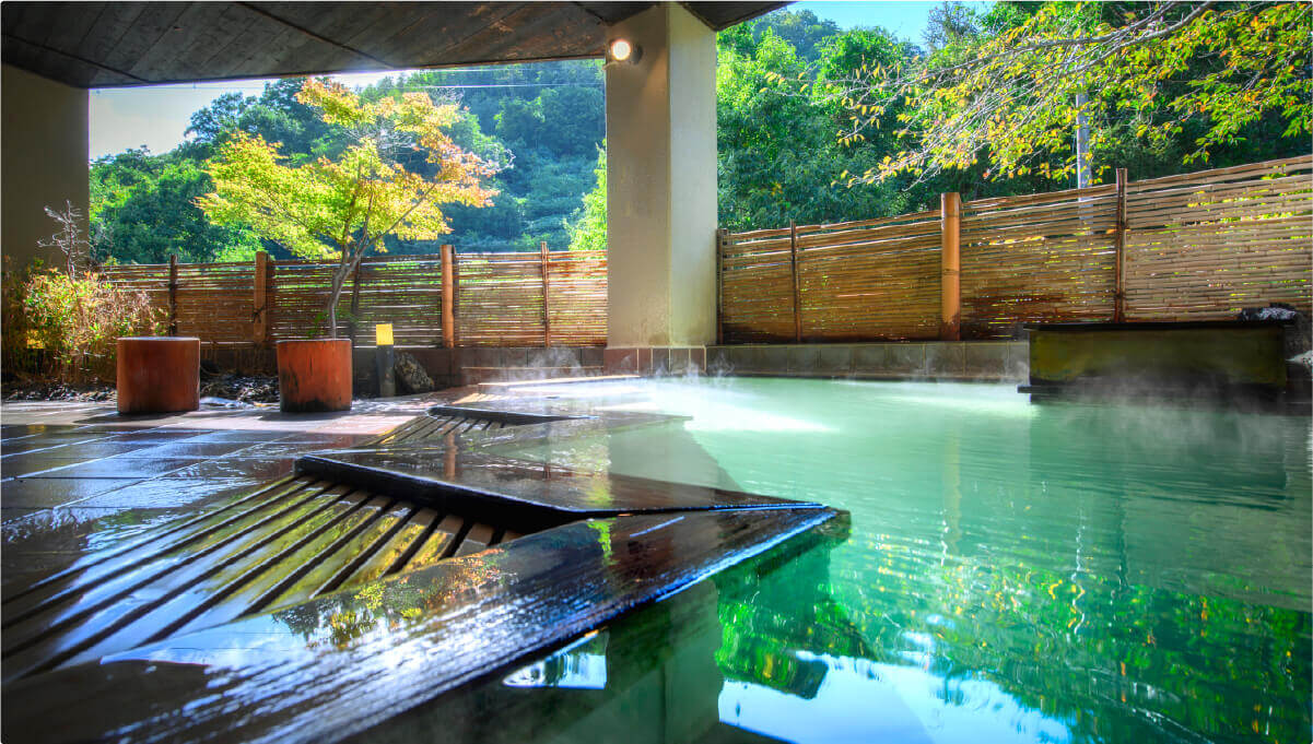 노천 온천 뿔호반새의 탕