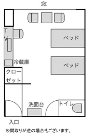 洋室 平面図